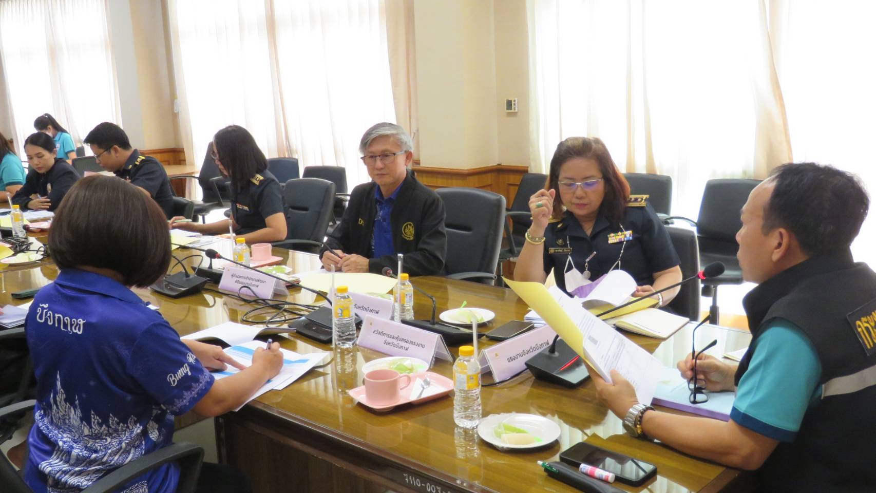 สำนักงานแรงงานจังหวัดบึงกาฬ จัดประชุมหัวหน้าส่วนราชการในสังกัดกระทรวงแรงงานจังหวัดบึงกาฬ ครั้งที่ 4/2566
